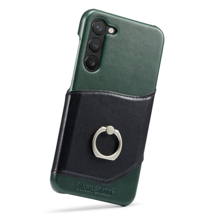 FIERRE SHANN - FIERRE SHANN Samsung Galaxy S23 Fodral Äkta läder - Grön