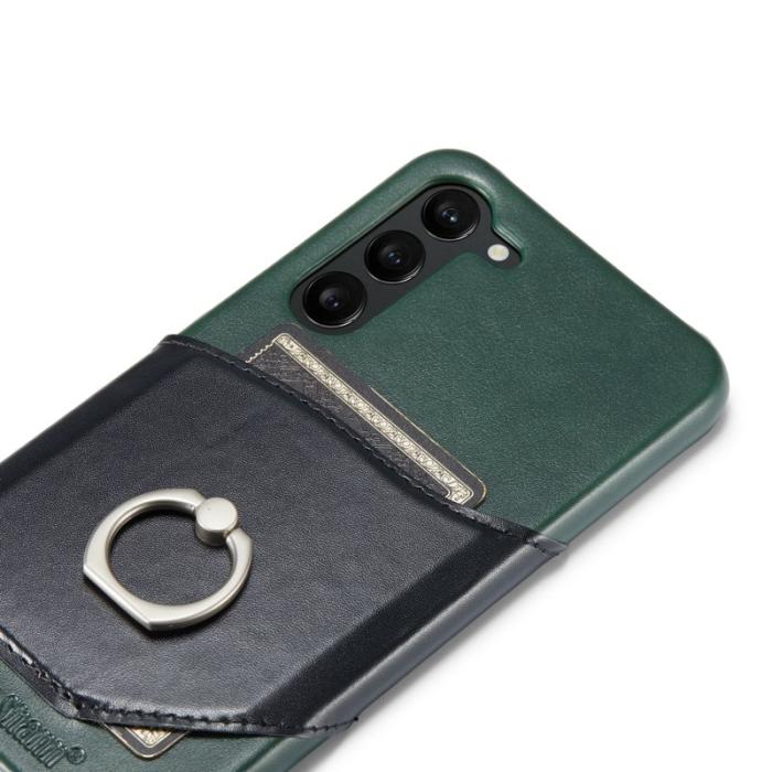 FIERRE SHANN - FIERRE SHANN Samsung Galaxy S23 Fodral Äkta läder - Grön