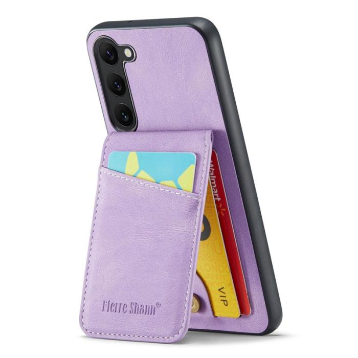 FIERRE SHANN - FIERRE SHANN Samsung Galaxy S23+ Fodral Äkta läder - Lila