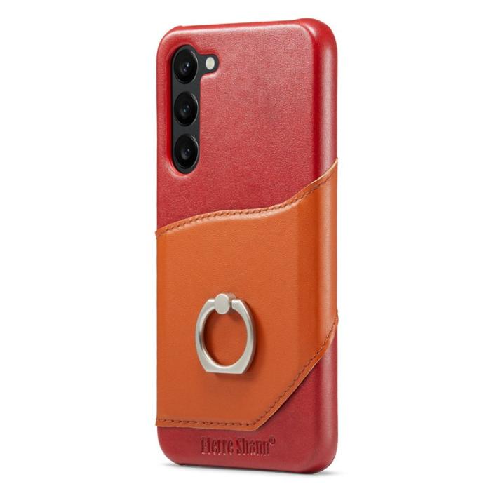 FIERRE SHANN - FIERRE SHANN Samsung Galaxy S23 Fodral Äkta läder - Röd