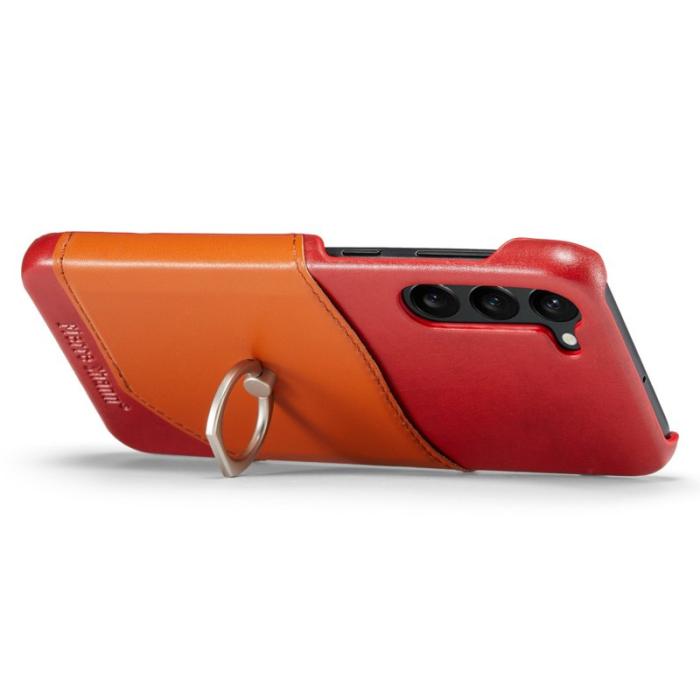 FIERRE SHANN - FIERRE SHANN Samsung Galaxy S23 Fodral Äkta läder - Röd