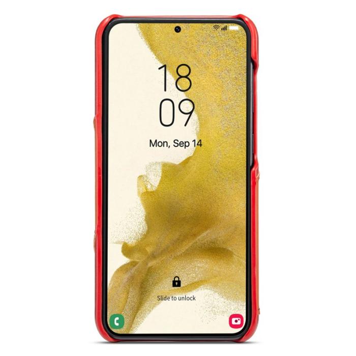 FIERRE SHANN - FIERRE SHANN Samsung Galaxy S23 Fodral Äkta läder - Röd