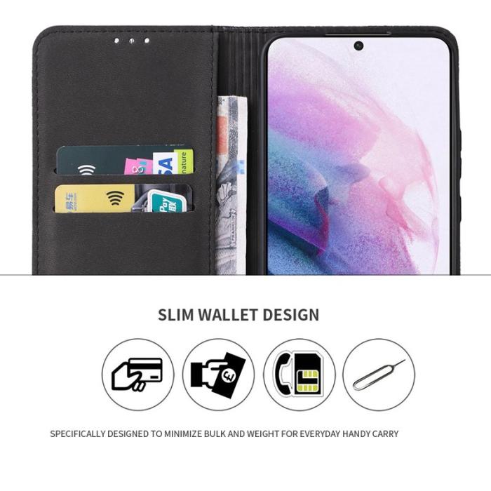 FIERRE SHANN - FIERRE SHANN Samsung Galaxy S23 Fodral Äkta läder - Svart