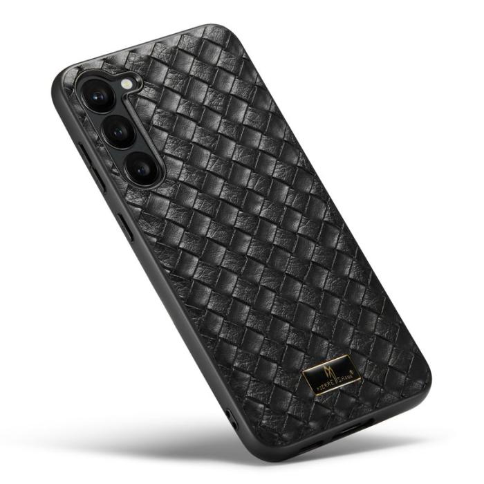 FIERRE SHANN - FIERRE SHANN Samsung Galaxy S23+ Fodral Äkta läder - Vit