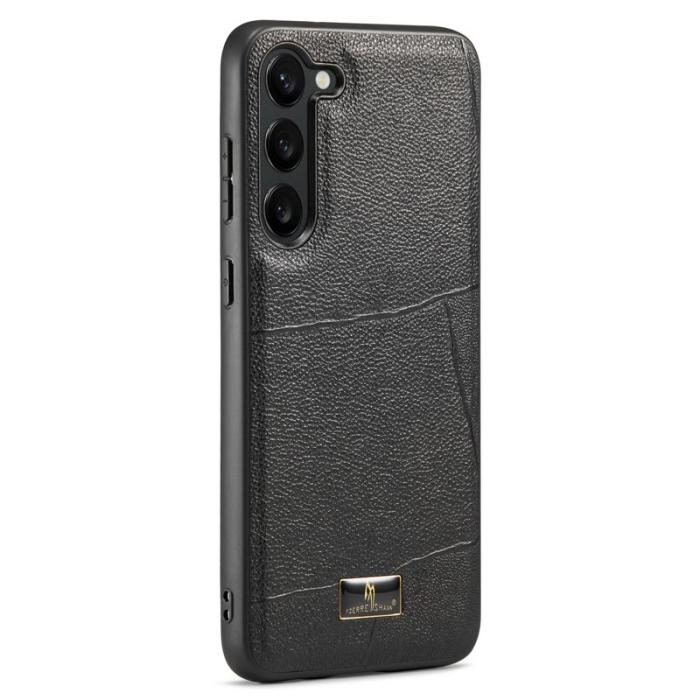 FIERRE SHANN - FIERRE SHANN Samsung Galaxy S23 Fodral PU Läder - Randig Litchi