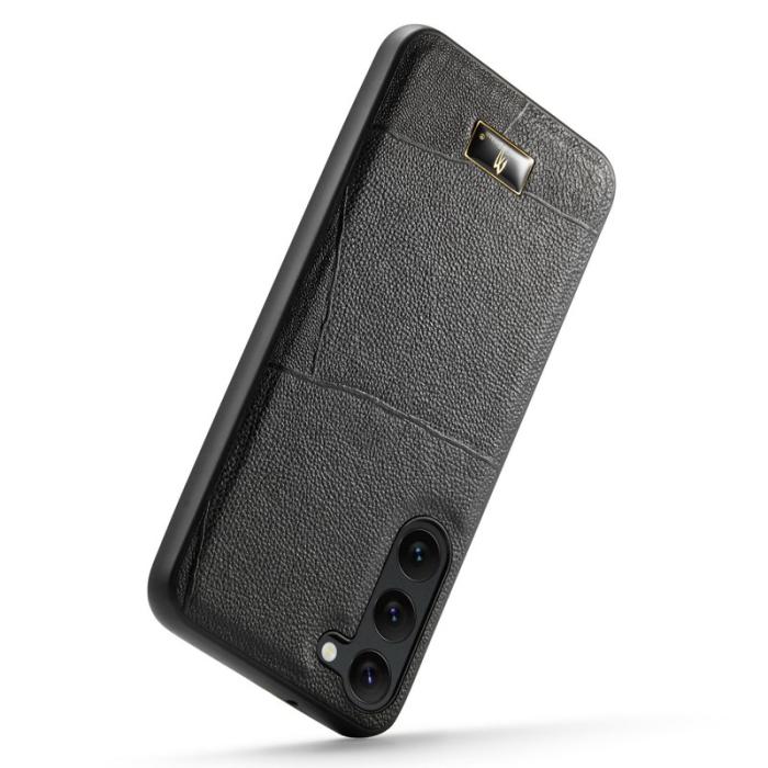 FIERRE SHANN - FIERRE SHANN Samsung Galaxy S23 Fodral PU Läder - Randig Litchi