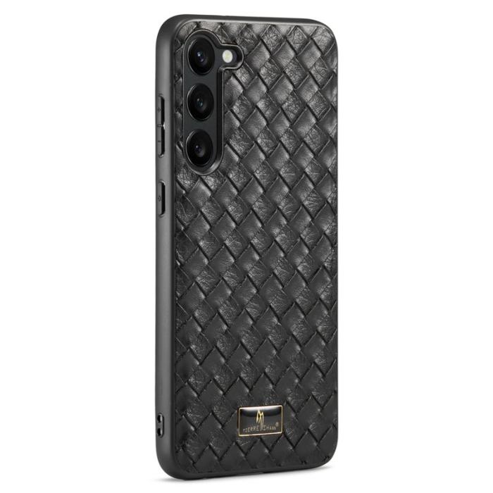 FIERRE SHANN - FIERRE SHANN Samsung Galaxy S23 Fodral PU Läder - Woven Pattern