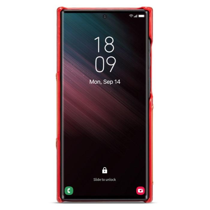 FIERRE SHANN - FIERRE SHANN Samsung Galaxy S23 Ultra Fodral Äkta läder - Röd