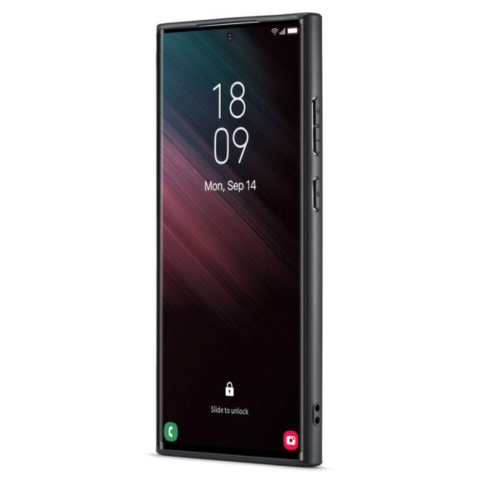 FIERRE SHANN - FIERRE SHANN Samsung Galaxy S23 Ultra Fodral PU Läder - Litchi