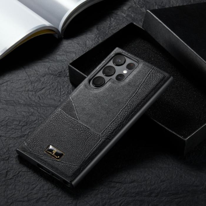 FIERRE SHANN - FIERRE SHANN Samsung Galaxy S23 Ultra Fodral PU Läder - Randig