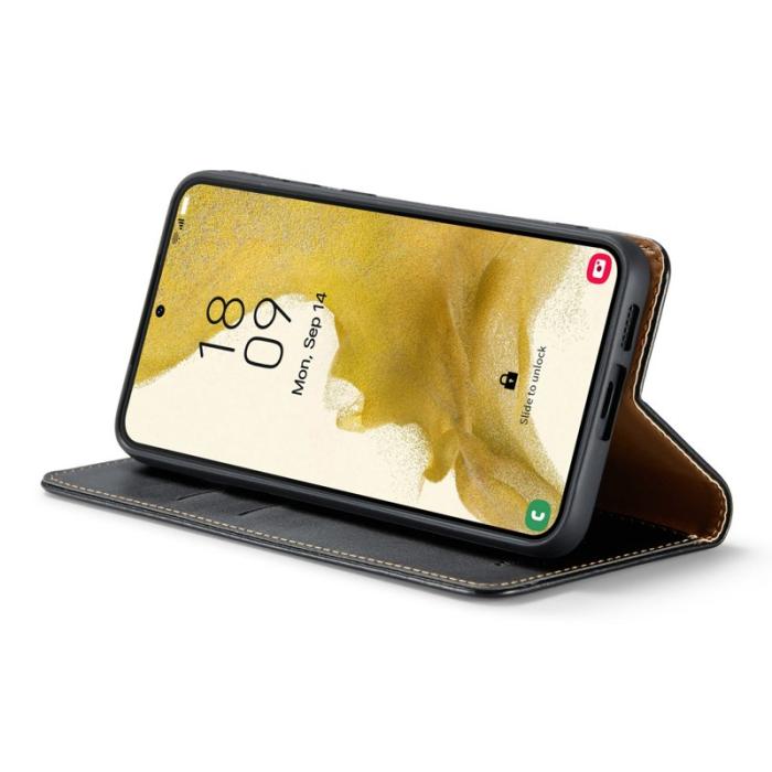 FIERRE SHANN - FIERRE SHANN Samsung Galaxy S24 Fodral PU Läder - Svart