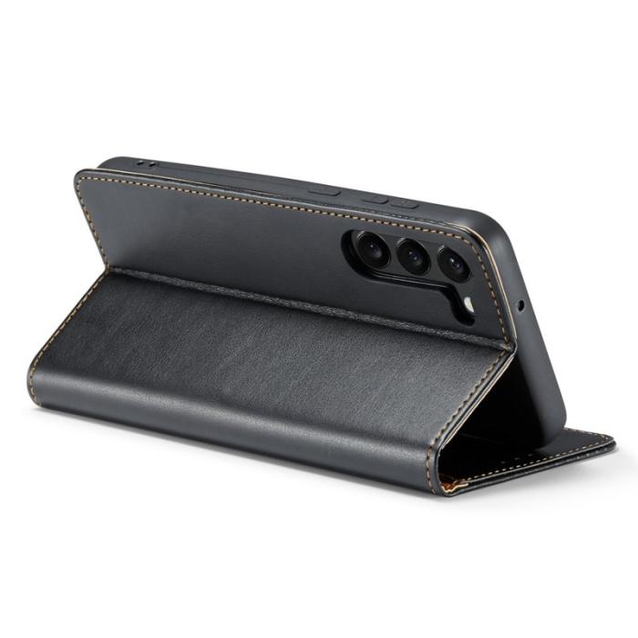 FIERRE SHANN - FIERRE SHANN Samsung Galaxy S24 Fodral PU Läder - Svart