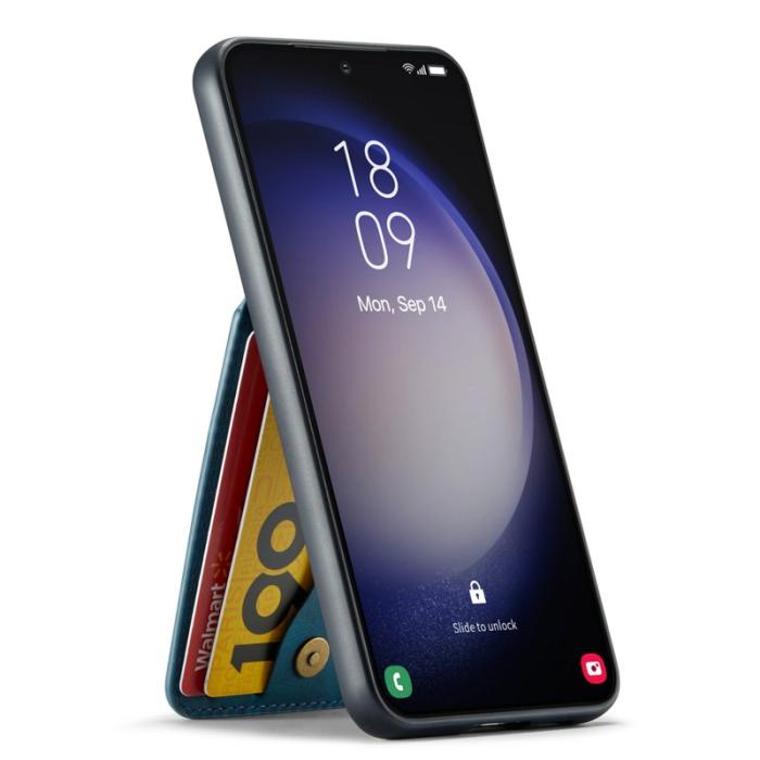 FIERRE SHANN - FIERRE SHANN Samsung Galaxy S24+ Fodral RFID Blocking - Blå