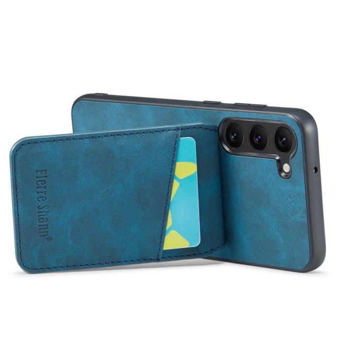 FIERRE SHANN - FIERRE SHANN Samsung Galaxy S24+ Fodral RFID Blocking - Blå