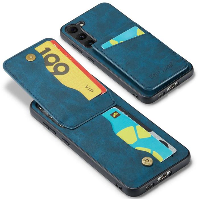 FIERRE SHANN - FIERRE SHANN Samsung Galaxy S24+ Fodral RFID Blocking - Blå