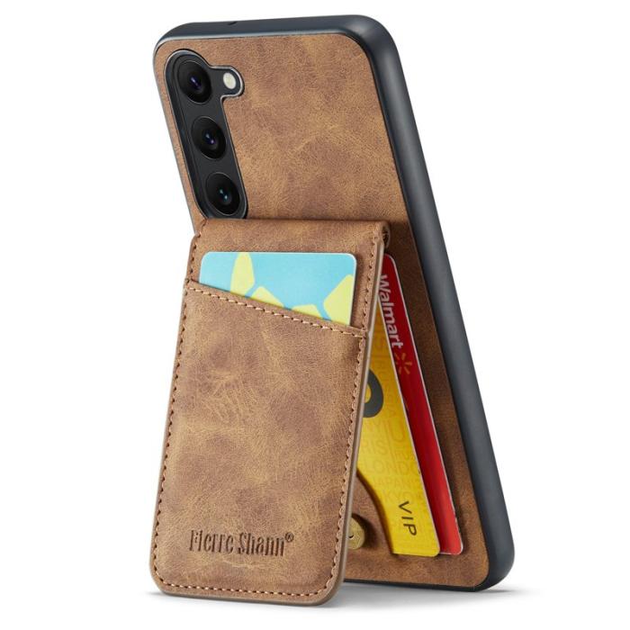FIERRE SHANN - FIERRE SHANN Samsung Galaxy S24+ Fodral RFID Blocking - Brun