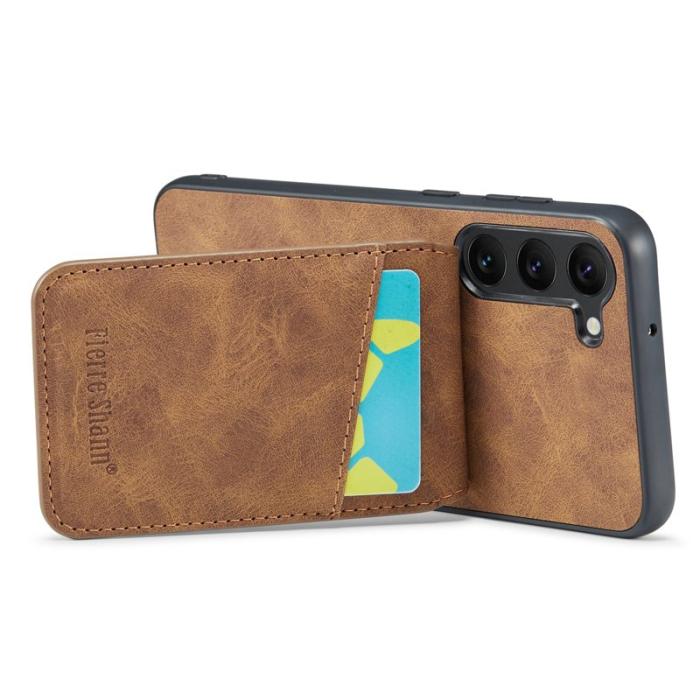 FIERRE SHANN - FIERRE SHANN Samsung Galaxy S24+ Fodral RFID Blocking - Brun