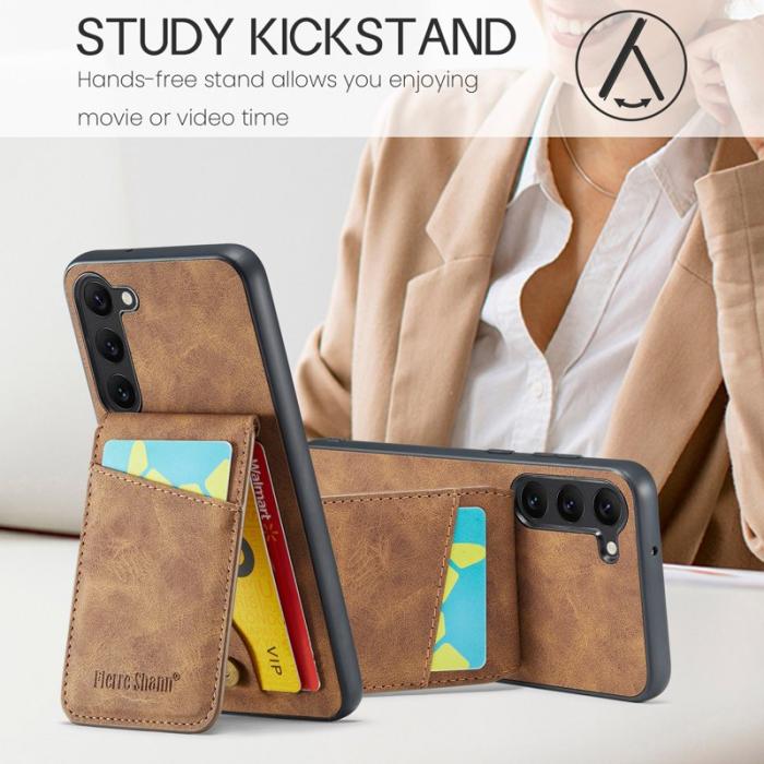 FIERRE SHANN - FIERRE SHANN Samsung Galaxy S24+ Fodral RFID Blocking - Brun