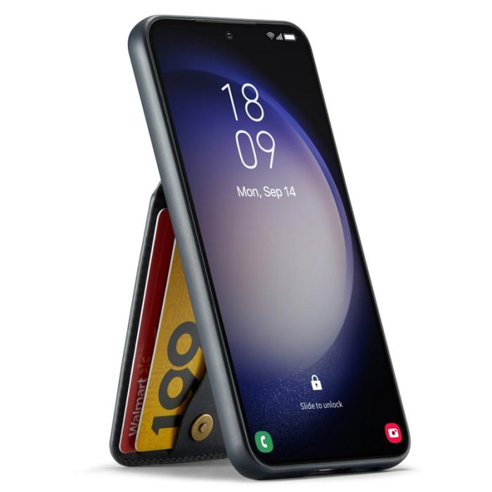 FIERRE SHANN - FIERRE SHANN Samsung Galaxy S24+ Fodral RFID Blocking Konstläder - Svart