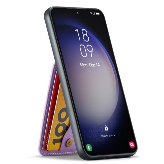 FIERRE SHANN - FIERRE SHANN Samsung Galaxy S24+ Fodral RFID Blocking - Lila