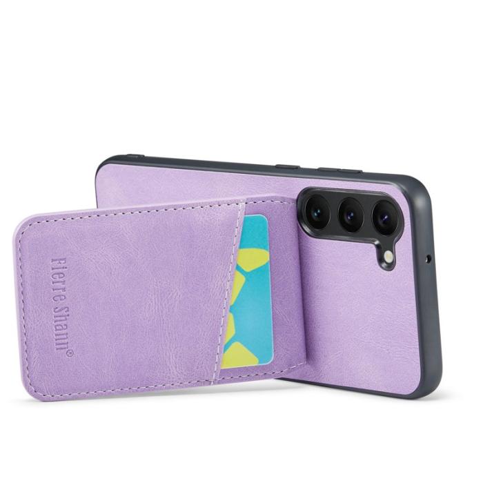 FIERRE SHANN - FIERRE SHANN Samsung Galaxy S24+ Fodral RFID Blocking - Lila