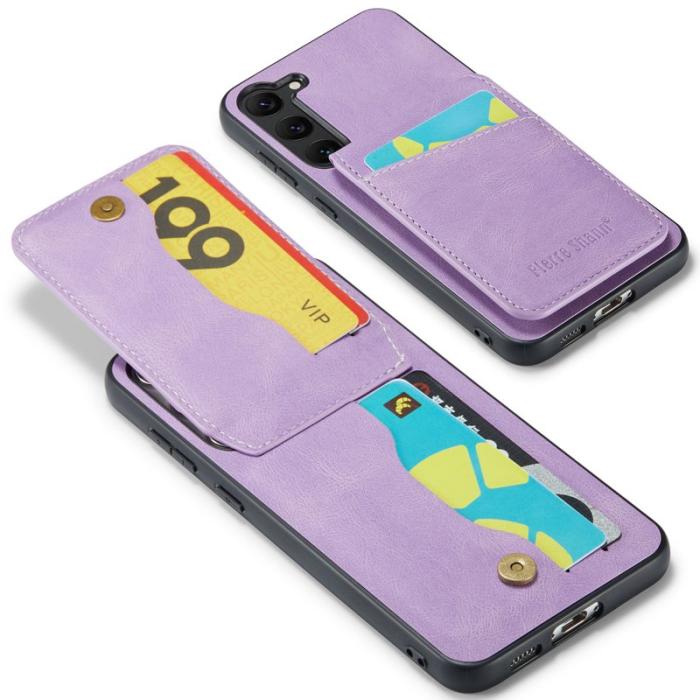 FIERRE SHANN - FIERRE SHANN Samsung Galaxy S24+ Fodral RFID Blocking - Lila