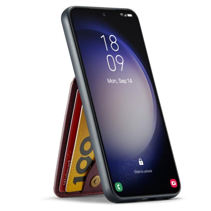 FIERRE SHANN - FIERRE SHANN Samsung Galaxy S24+ Fodral RFID Blocking - Röd