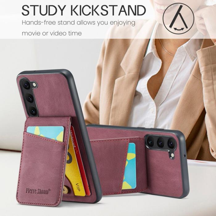 FIERRE SHANN - FIERRE SHANN Samsung Galaxy S24+ Fodral RFID Blocking - Röd