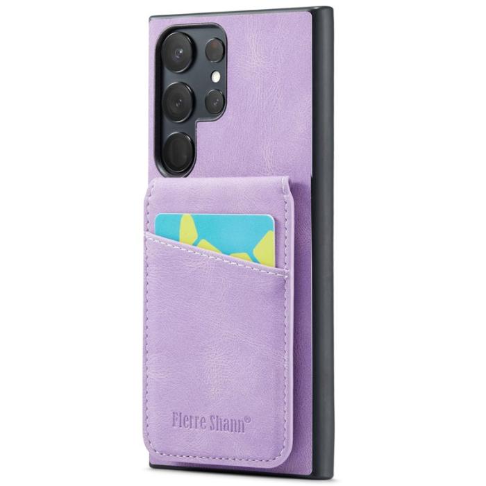 FIERRE SHANN - FIERRE SHANN Samsung Galaxy S24 Ultra Fodral Äkta läder - Lila