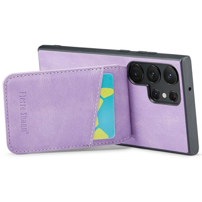 FIERRE SHANN - FIERRE SHANN Samsung Galaxy S25 Ultra Fodral Äkta läder - Lila
