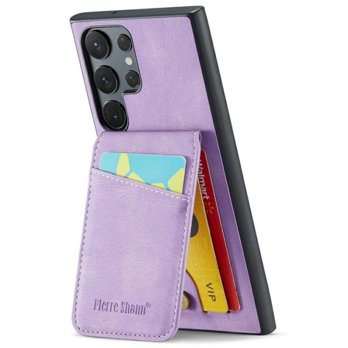 FIERRE SHANN - FIERRE SHANN Samsung Galaxy S25 Ultra Fodral Äkta läder - Lila