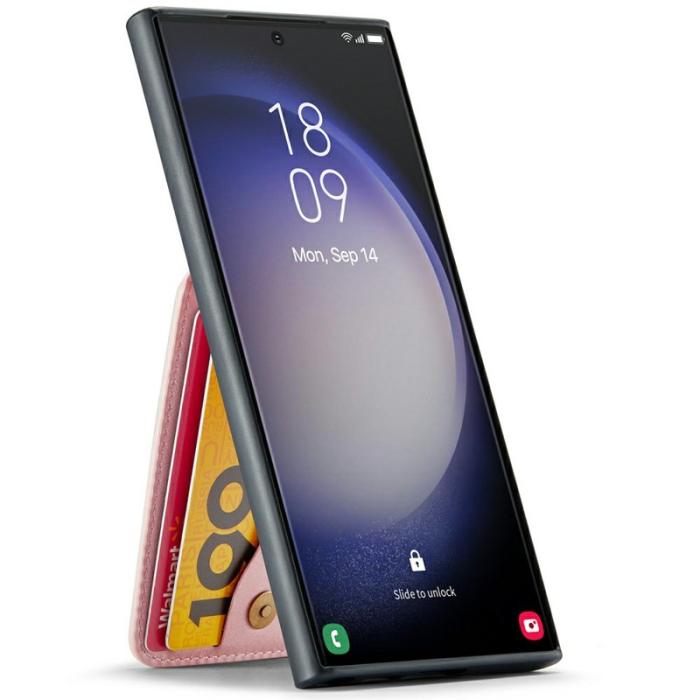 FIERRE SHANN - FIERRE SHANN Samsung Galaxy S25 Ultra Fodral Äkta läder - Pink