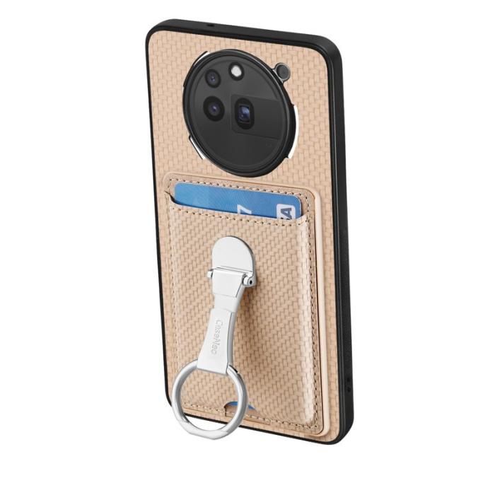 CASENEO - For Nothing Phone (3a) Pro Skal Äkta läder - Beige