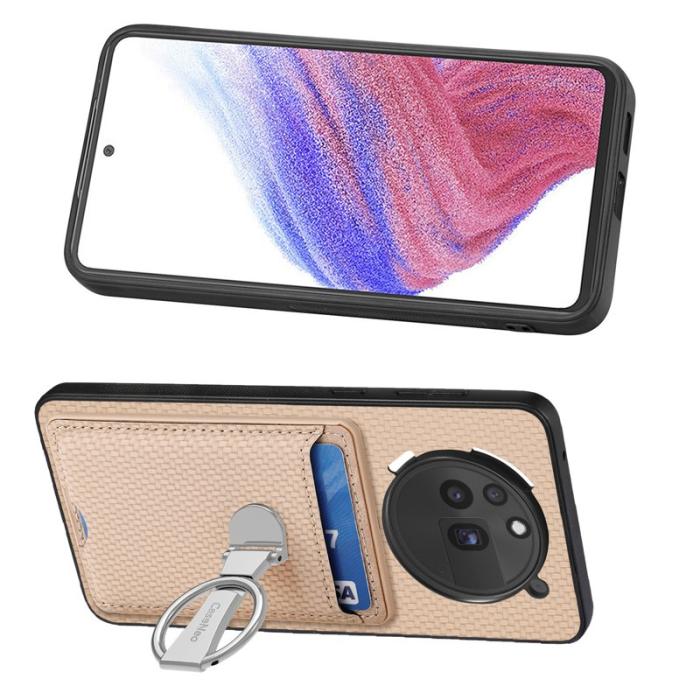 CASENEO - For Nothing Phone (3a) Pro Skal Äkta läder - Beige