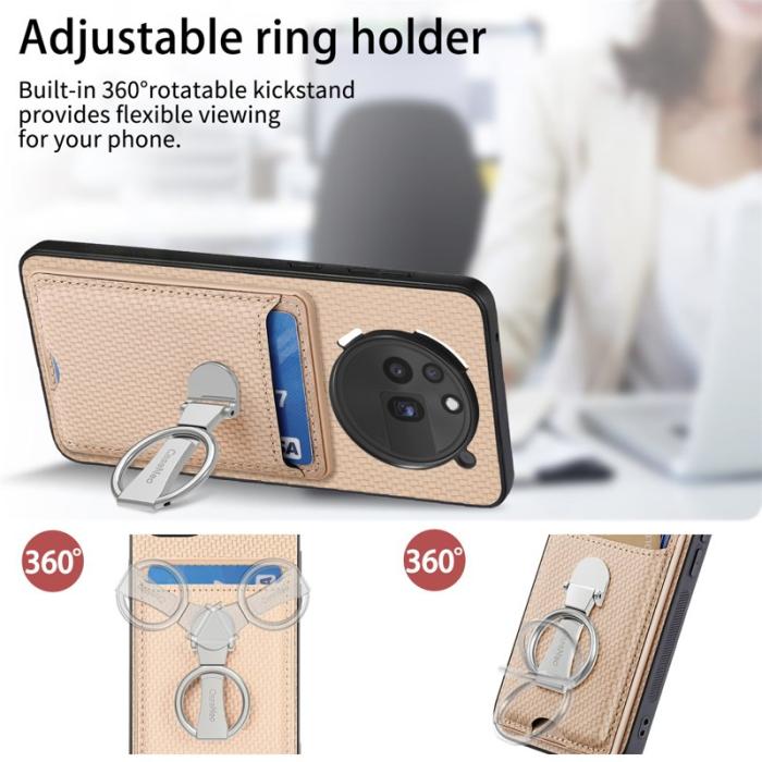 CASENEO - For Nothing Phone (3a) Pro Skal Äkta läder - Beige