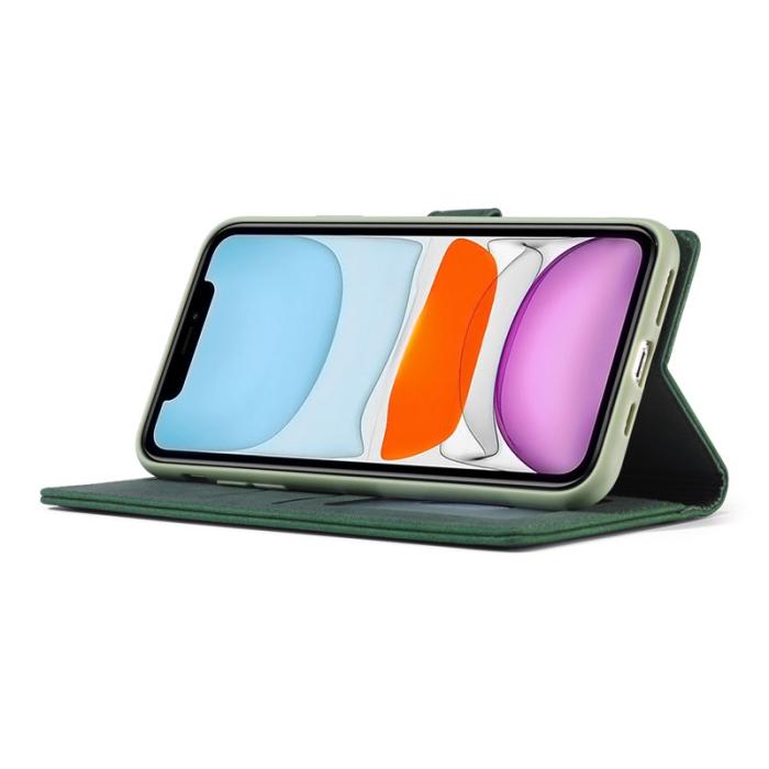 FORWENW - FORWENW F1 Series Fodral för iPhone 12/12 Pro Äkta läder - Grön