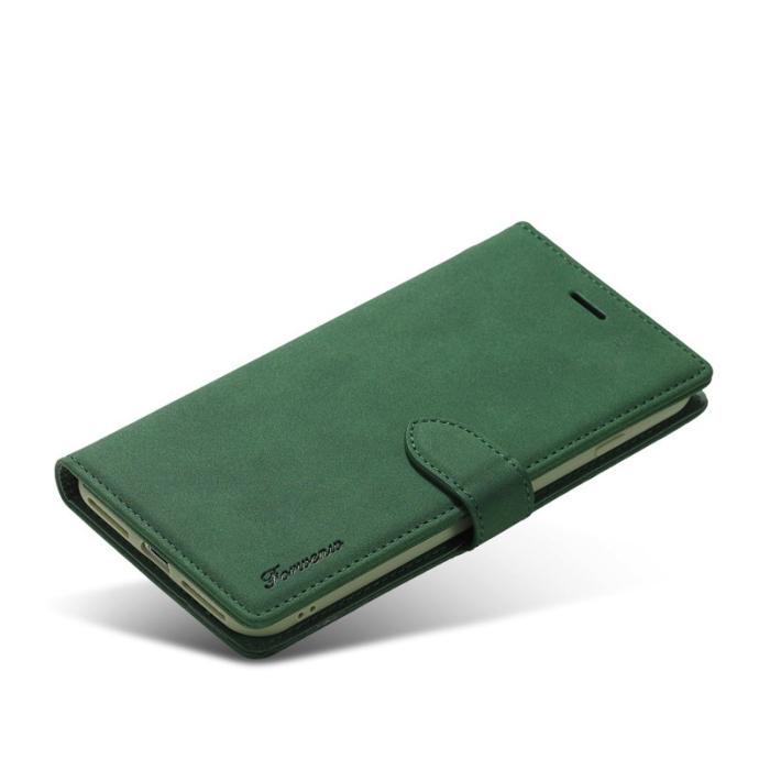FORWENW - FORWENW F1 Series Fodral för iPhone 7/8/SE - Äkta läder - Grön