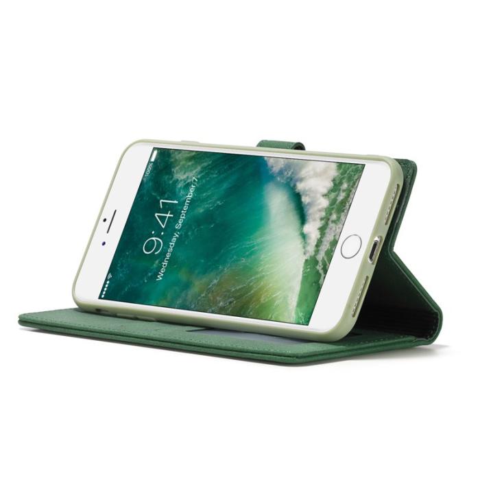 FORWENW - FORWENW F1 Series Fodral för iPhone 7/8/SE - Äkta läder - Grön