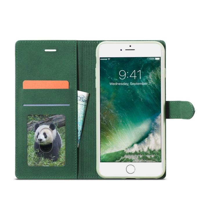 FORWENW - FORWENW F1 Series Fodral för iPhone 7/8/SE - Äkta läder - Grön