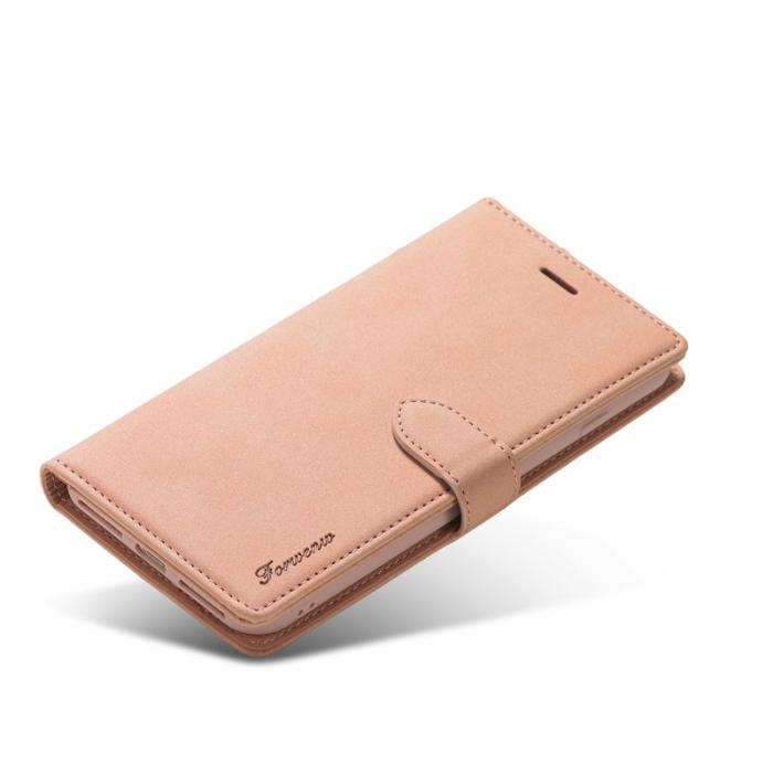 FORWENW - FORWENW F1 Series Fodral för iPhone 7/8/SE - Äkta läder - Roséguld
