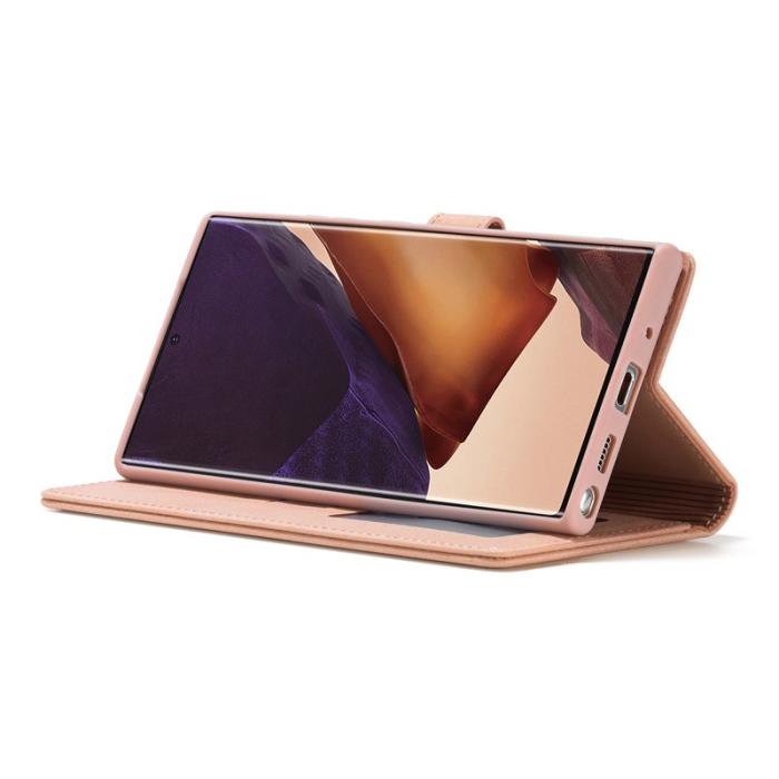 FORWENW - FORWENW F1 Series Fodral för Samsung Galaxy Note20 - Äkta läder - Roséguld