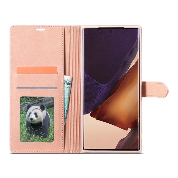 FORWENW - FORWENW F1 Series Fodral för Samsung Galaxy Note20 - Äkta läder - Roséguld