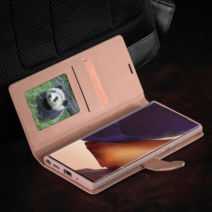 FORWENW - FORWENW F1 Series Fodral för Samsung Galaxy Note20 - Äkta läder - Roséguld
