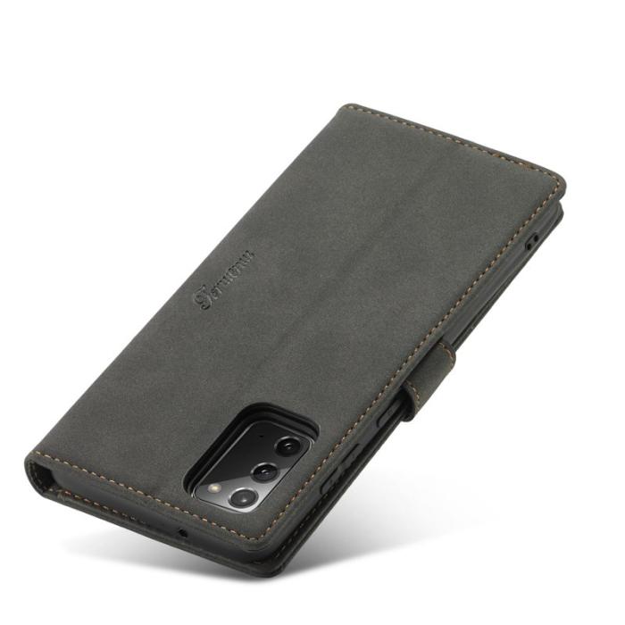 FORWENW - FORWENW F1 Series Fodral för Samsung Galaxy S20 FE - Äkta läder - Svart