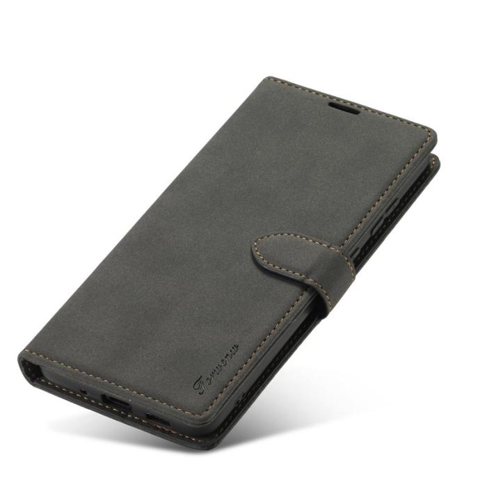 FORWENW - FORWENW F1 Series Fodral för Samsung Galaxy S20 FE - Äkta läder - Svart