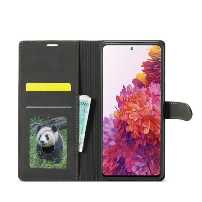 FORWENW - FORWENW F1 Series Fodral för Samsung Galaxy S20 FE - Äkta läder - Svart