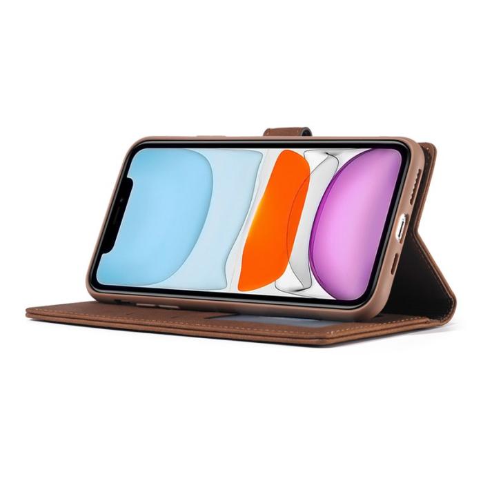 FORWENW - FORWENW F1 Series Fodral i Äkta Läder för iPhone 11 Pro - Brun