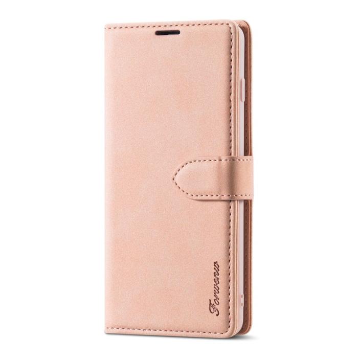 FORWENW - FORWENW F1 Series Fodral i Äkta läder - Rose Gold