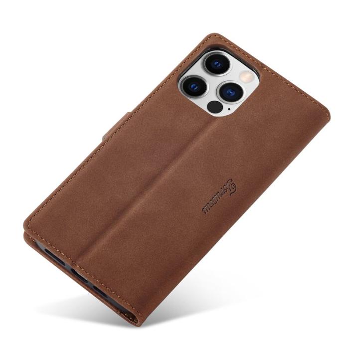 FORWENW - FORWENW F1 Series iPhone 14 Pro Fodral PU Läder - Brun