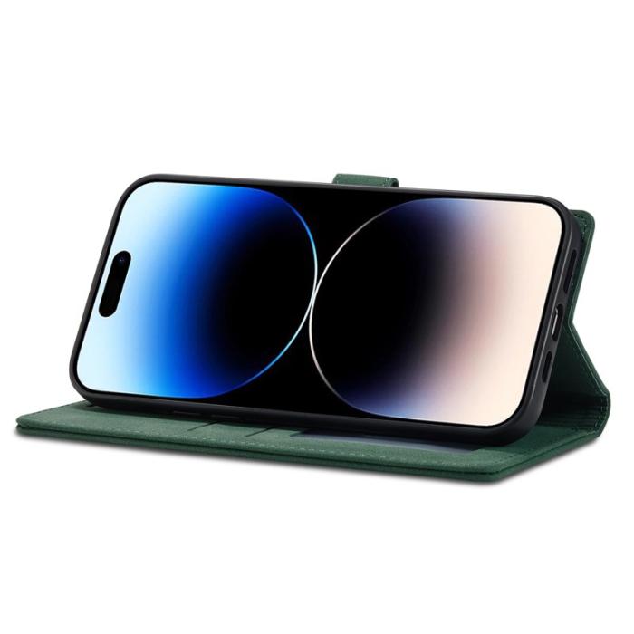 FORWENW - FORWENW F1 Series iPhone 14 Pro Fodral PU Läder - Grön